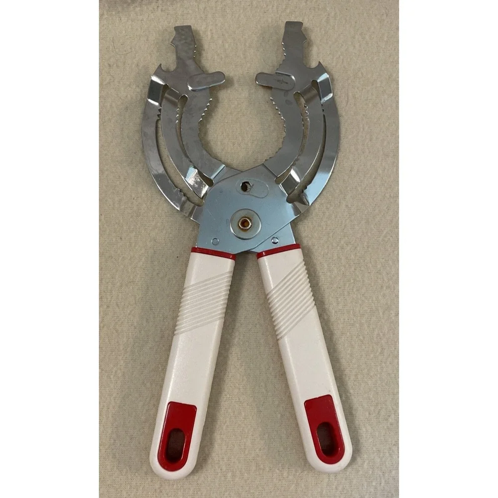Universal Jar And Bottle Opener Nut Cracker Kitchen Tool Gadget Multi Tool Vtg